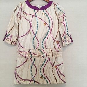 KC Parker Girls Chain Print Dress